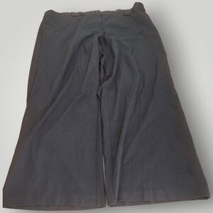 Ashley Stewart Women's PLUS 26 BLACK Wide Leg Palazzo STRETCH Dress Pants